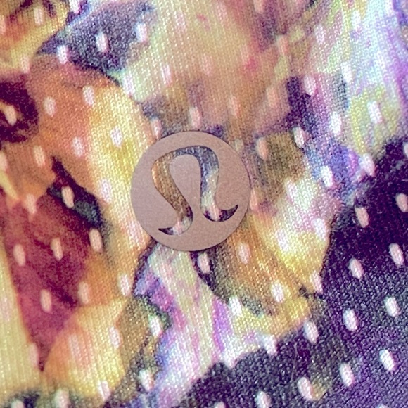 LULULEMON bra top SZ 8 rich purple and green with matching headband - Picture 7 of 14